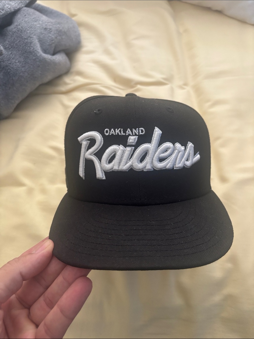 Riders by Lee Black Oakland Raiders Script Snapback Hat